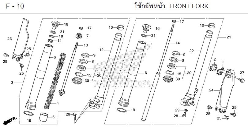 F-10 FRONT FORK