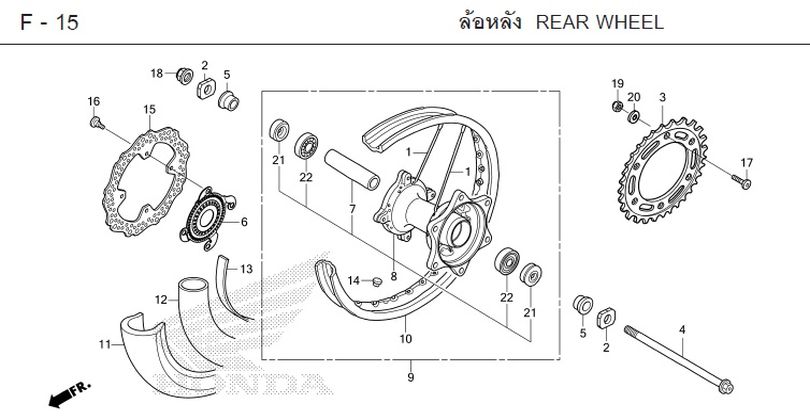 F-15 REAR WHEEL