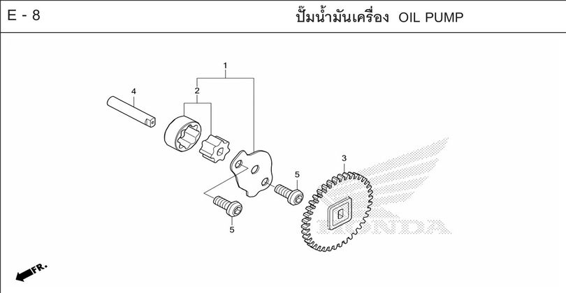 E-8 OIL PUMP