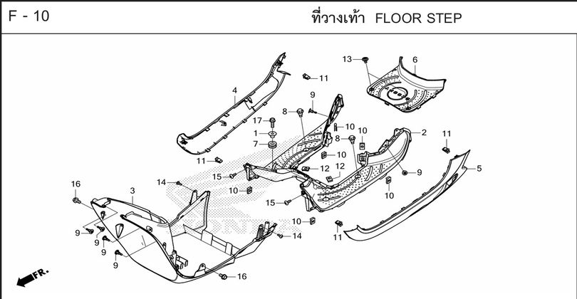 F-10 FLOOR STEP