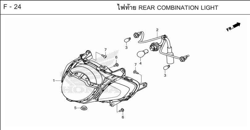 F-24 REAR COMBINATION LIGHT
