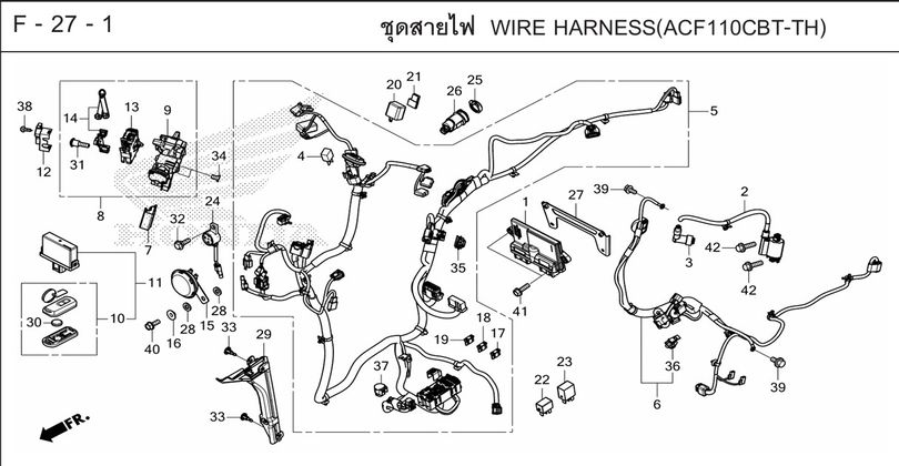 F-27-1 27-1 WIRE HARNESS(ACFIIOCBT-TH)