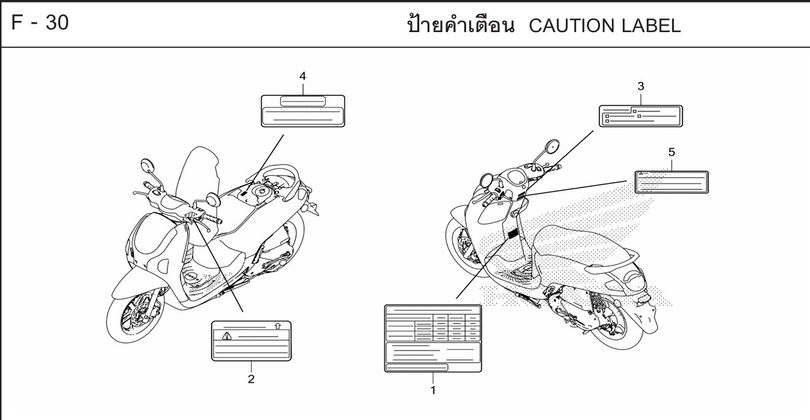 F-30 CAUTION LABEL