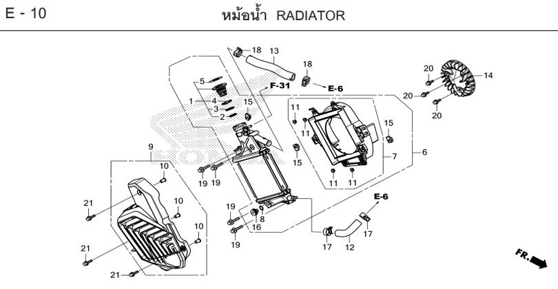 E-10 RADIATOR