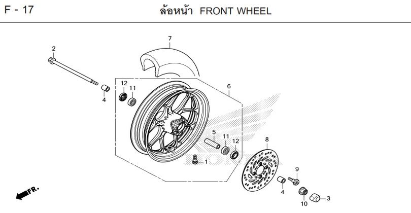 F-17 FRONT WHEEL