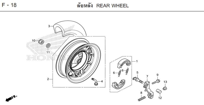 F-18 REAR WHEEL