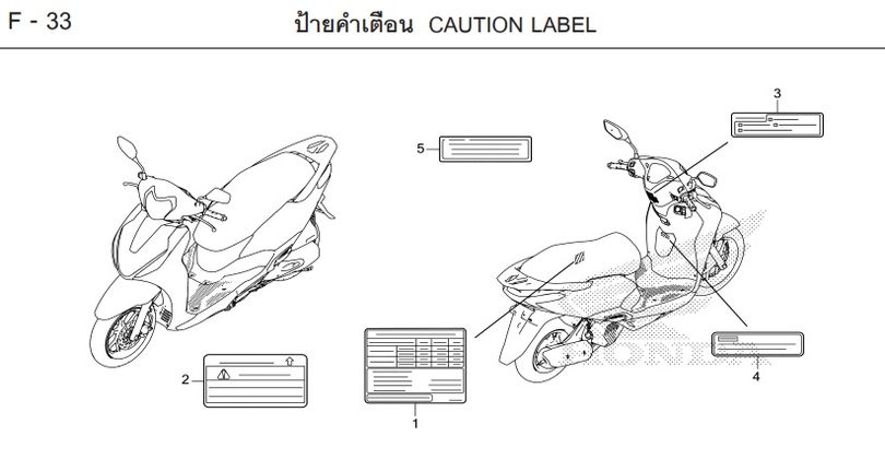 F-33 CAUTION LABEL