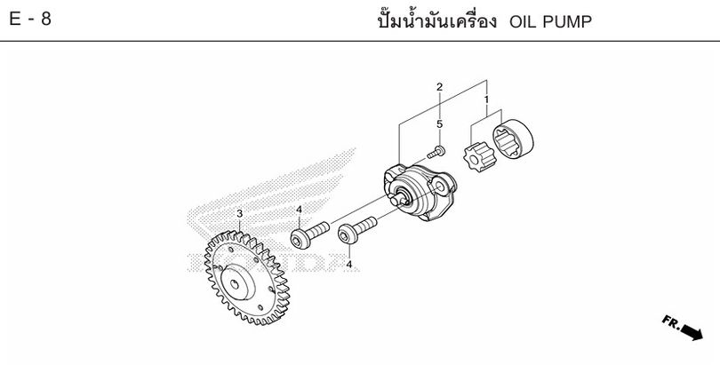E-8 OIL PUMP