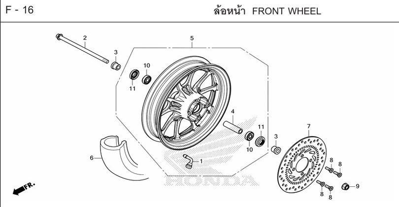 F-16 FRONT WHEEL