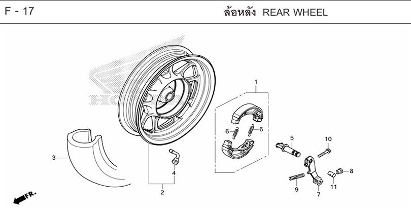 F-17 REAR WHEEL