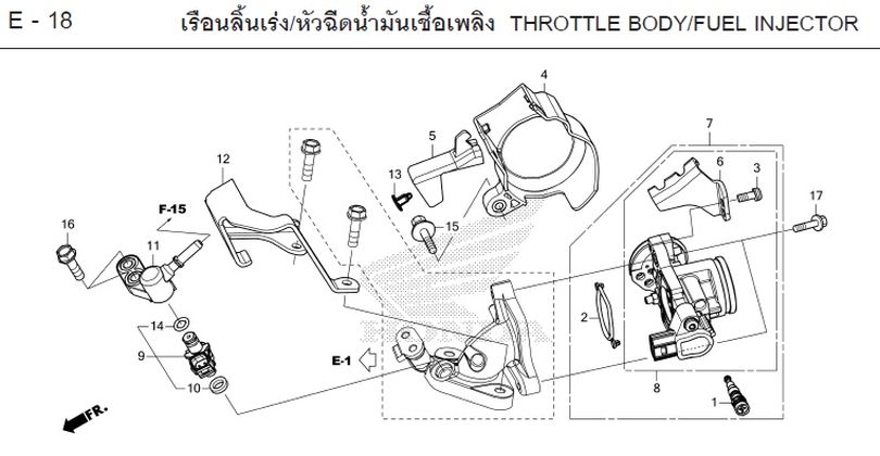 E-18 THROTTLE BODY/FUEL INJECTOR
