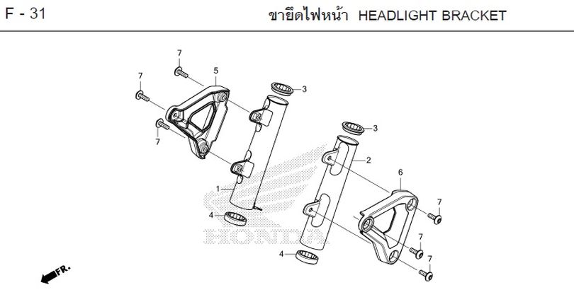 F-31 HEADLIGHT BRACKET