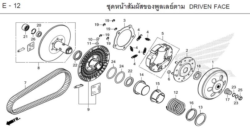 E-12 DRIVEN FACE