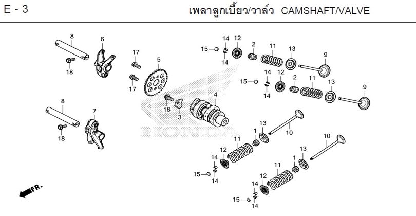 E-3 CAMSHAFT/VALVE