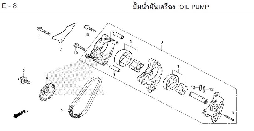 E-8 OIL PUMP