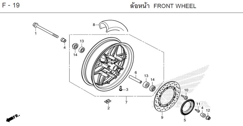 F-19 FRONT WHEEL