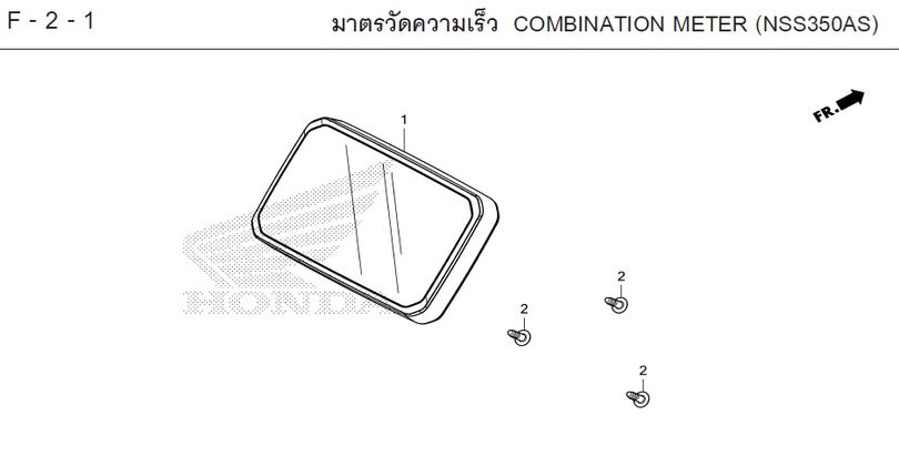 F-2-1 2-1 COMBINATION METER (NSS350AS)