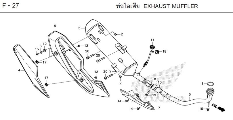 F-27 EXHAUST MUFFLER