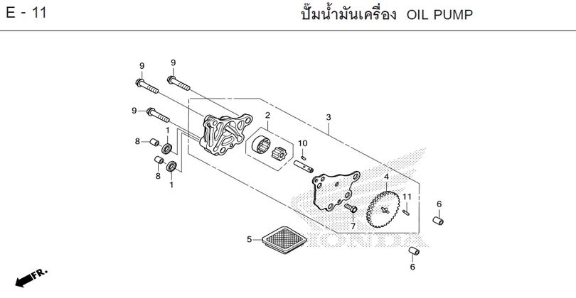 E-11 OIL PUMP