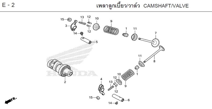 E-2 CAMSHAFT/VALVE