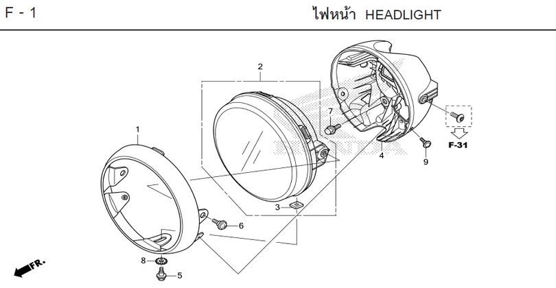 F-1 HEADLIGHT