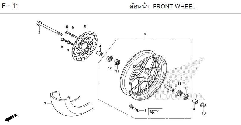 F-11 FRONT WHEEL