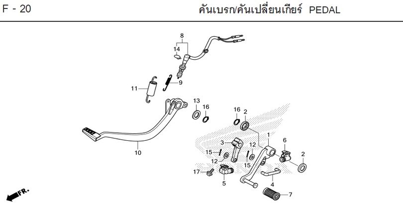F-20 PEDAL