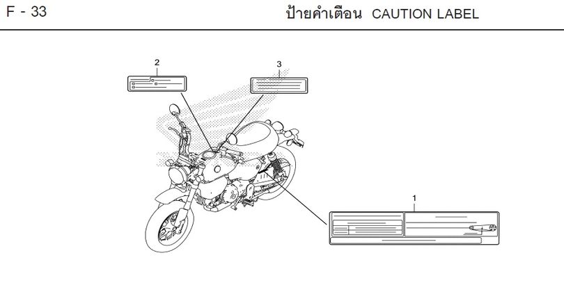 F-33 CAUTION LABEL