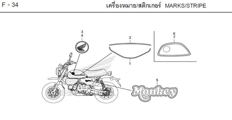 F-34 MARKS/STRIPE