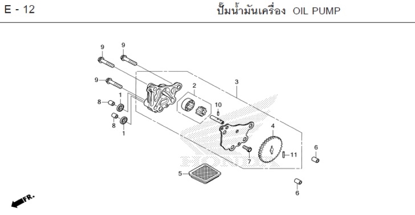E-12 OIL PUMP