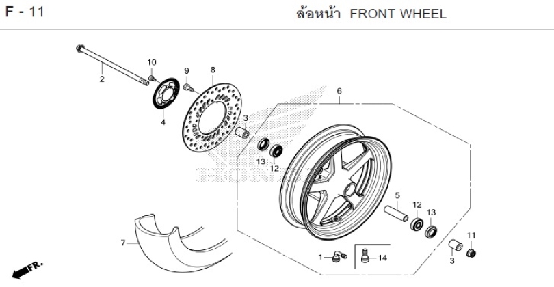 F-11 FRONT WHEEL