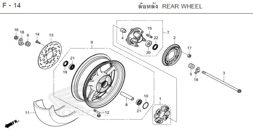 F-14 REAR WHEEL