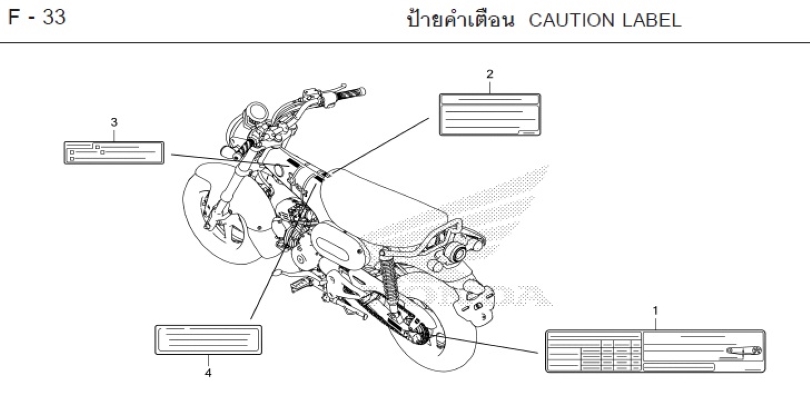 F-33 CAUTION LABEL