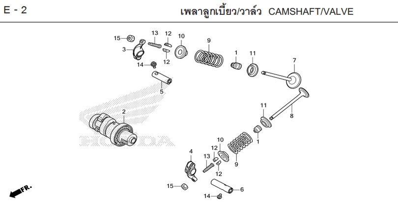 E-2 CAMSHAFT/VALVE