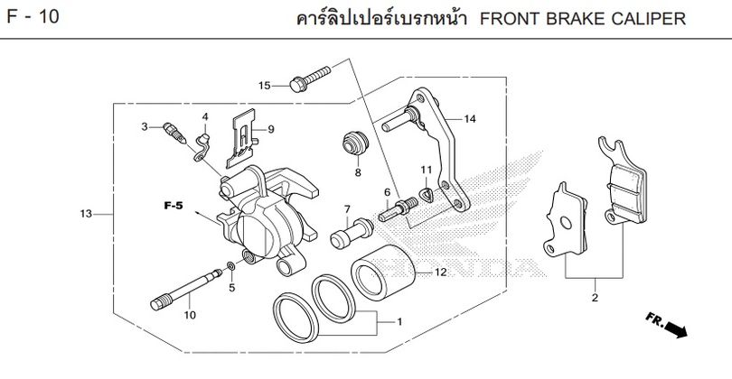 F-10 FRONT BRAKE CALIPER