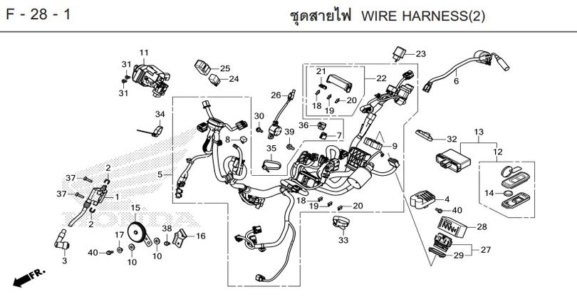 F-28-1 28-1 WIRE HARNESS(2)