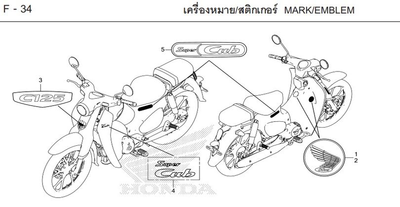 F-34 MARK/EMBLEM