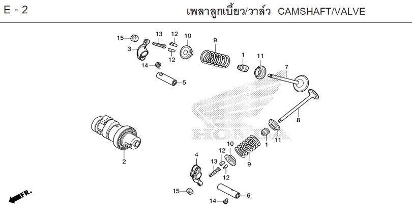 E-2 CAMSHAFT/VALVE