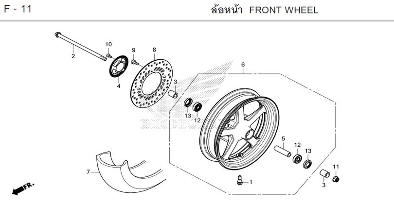 F-11 FRONT WHEEL