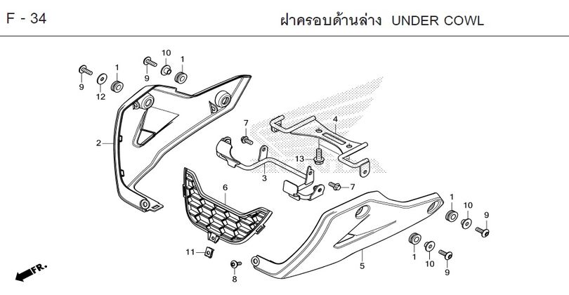 F-34 UNDER COWL