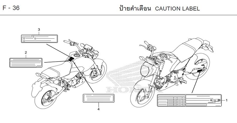 F-36 CAUTION LABEL