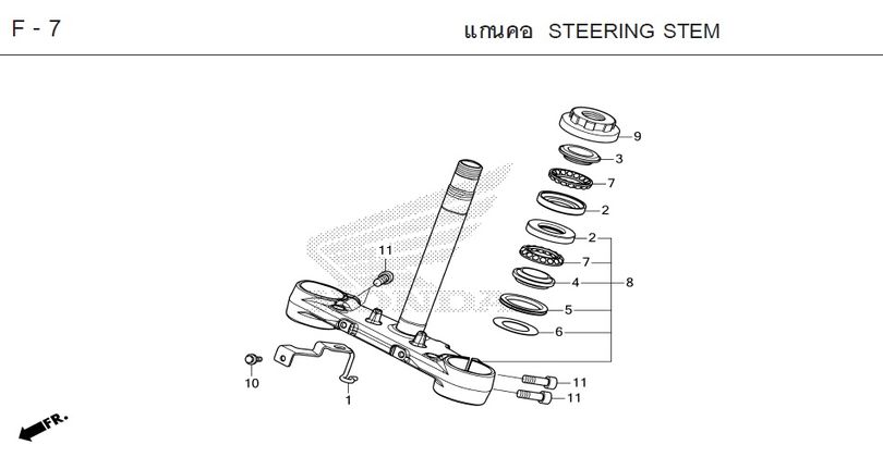 F-7 STEERING STEM