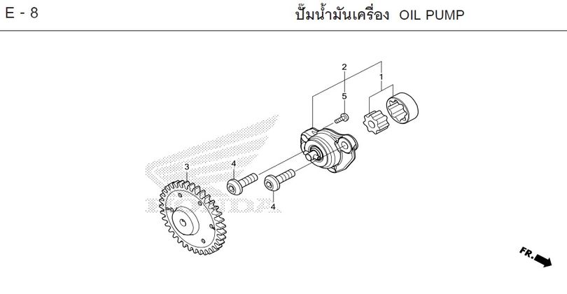 E-8 OIL PUMP