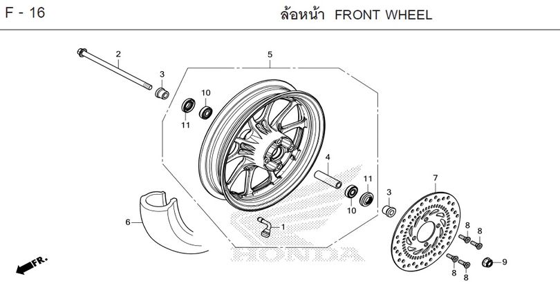 F-16 FRONT WHEEL