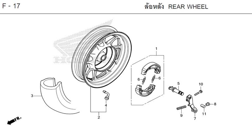 F-17 REAR WHEEL