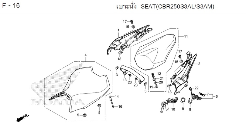 F-16 SEAT(CBR250S3AL/S3AM)