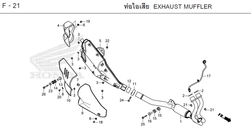 F-21 EXHAUST MUFFLER