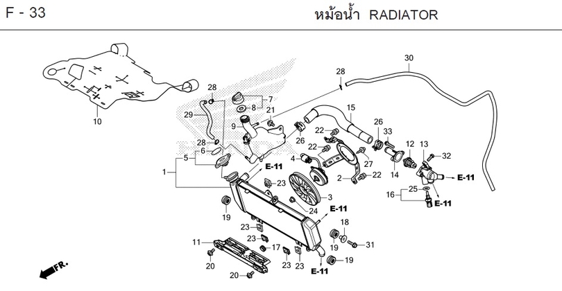 F-33 RADIATOR