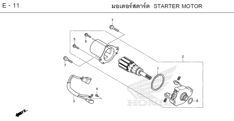 E-11 STARTER MOTOR