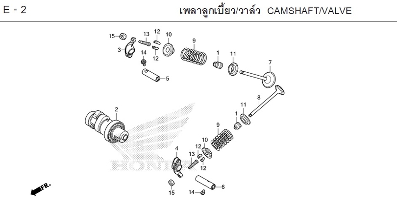 E-2 CAMSHAFT/VALVE